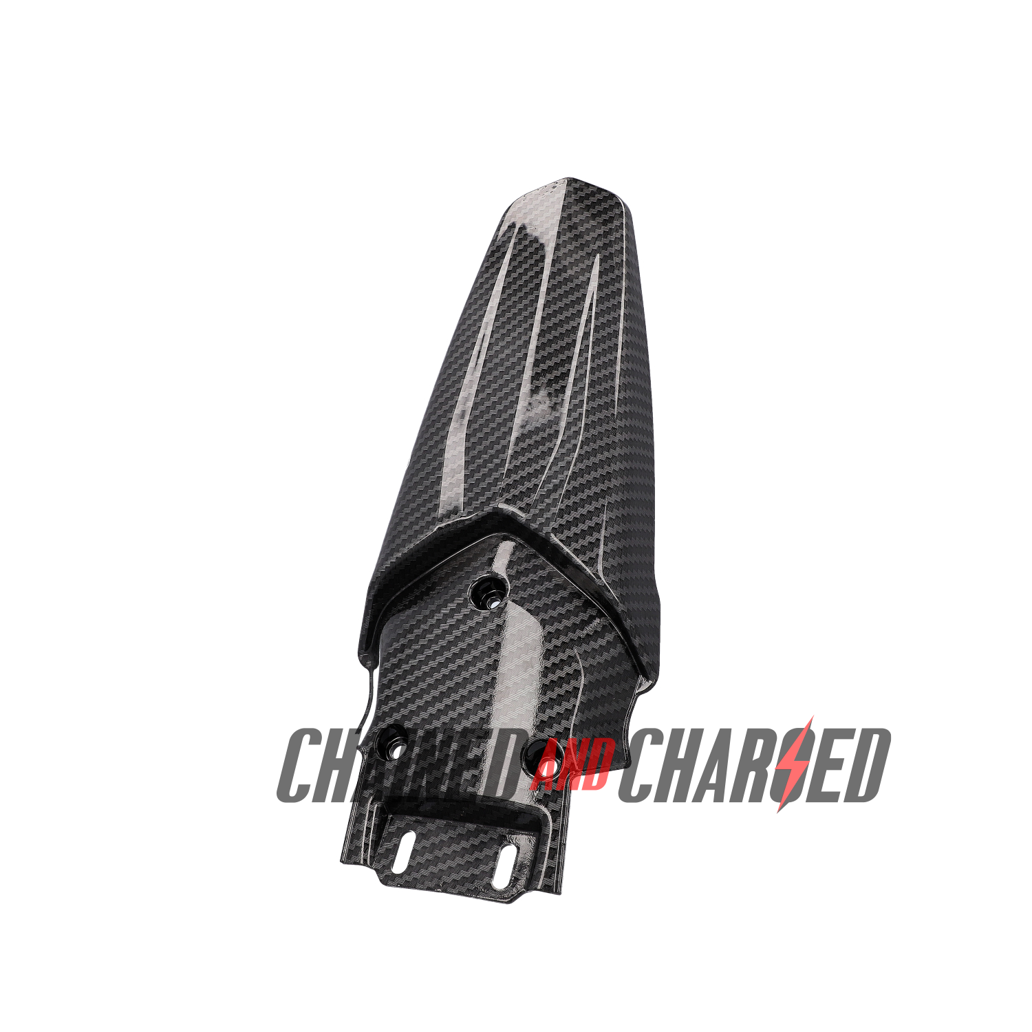 CARBON IMITATION REAR FENDER MUD GUARD TALARIA Chained and Charged